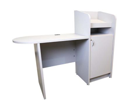 Podium With D-Top Workstation