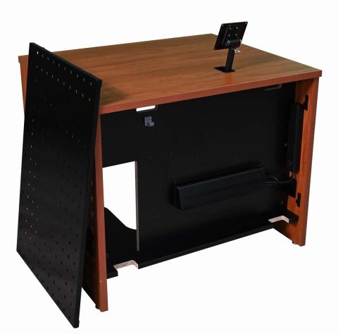 Computer Training Desk_Single_SMA_WildCherryWS&B_MetalModOff_RR