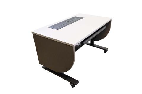 Sit/Stand Podium_Trolley_Casters