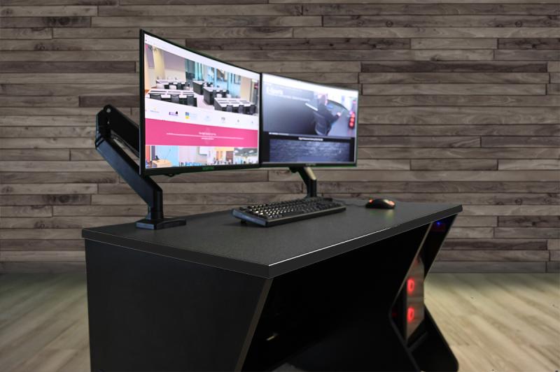 Educational Gaming Desk With Slide Out Shelf