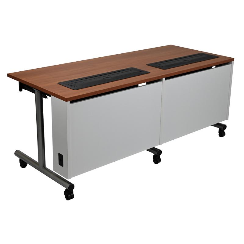 Computer Training Table w/ Trolley Monitor Lift
